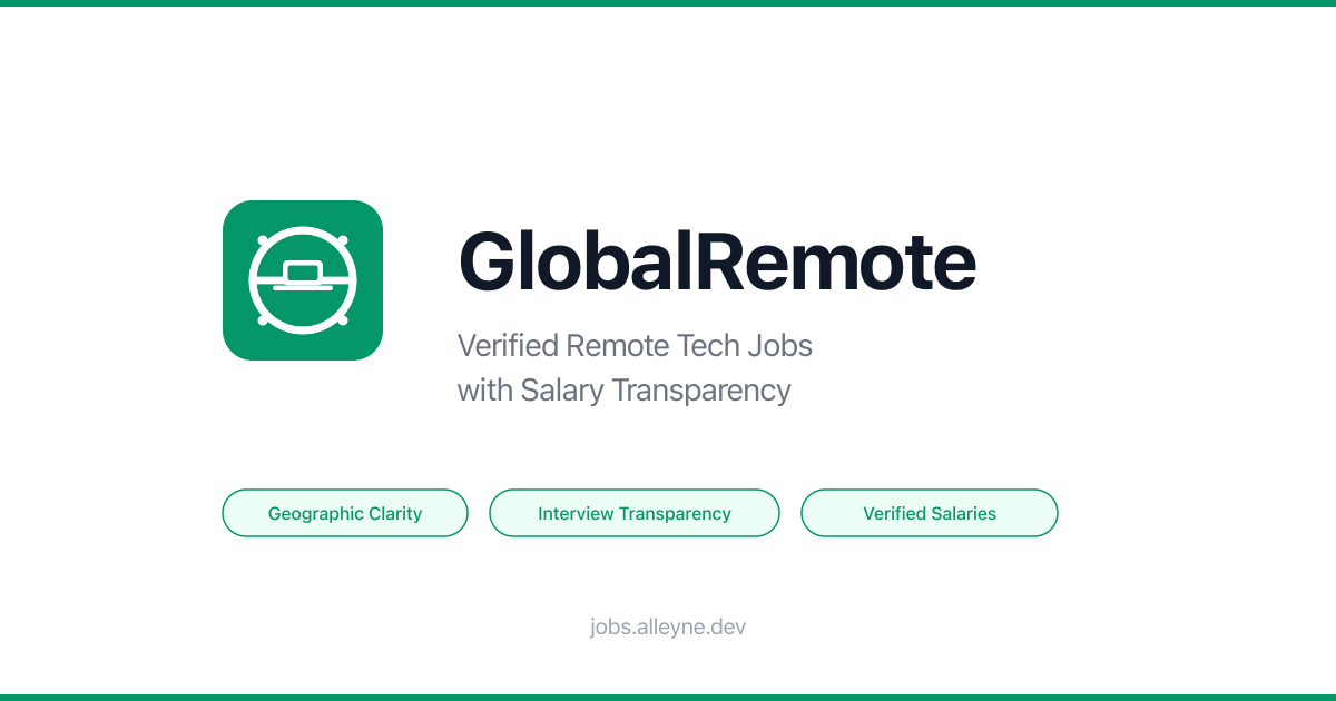 GlobalRemote - Global Remote Tech Jobs